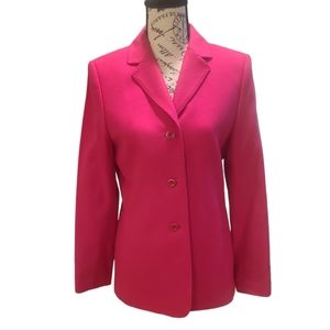 Valerie Stevens Size 10 Wool Blazer Pink